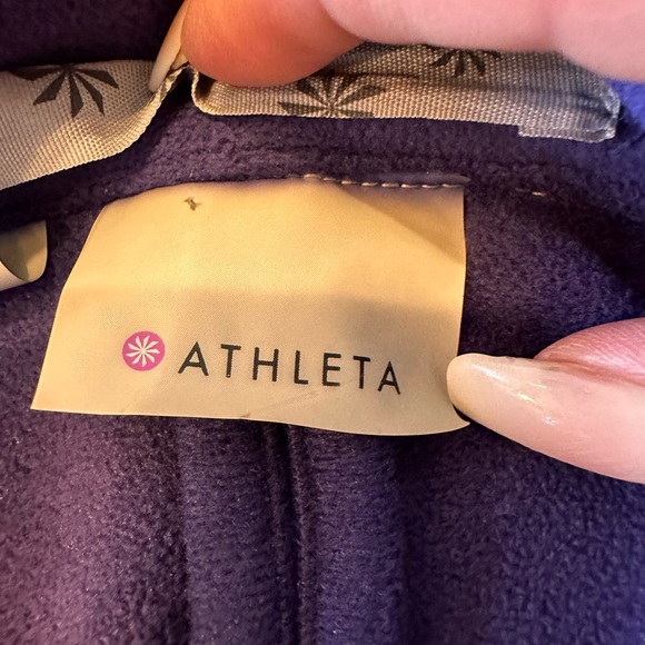 Athleta switchback‎ size Small purple fleece peacoat - Picture 9 of 15